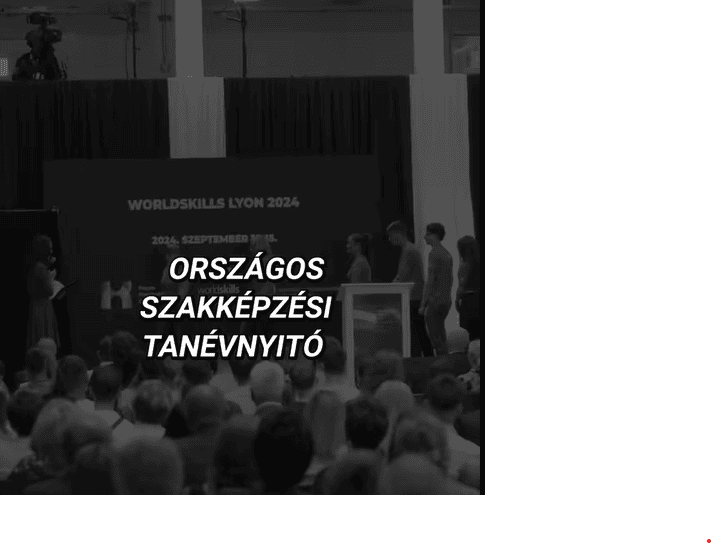 Országos szakképzési tanévnyitó