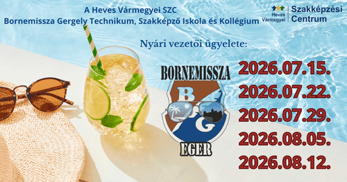 Nyári vezetői ügyelet 2026