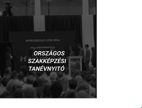 Országos szakképzési tanévnyitó